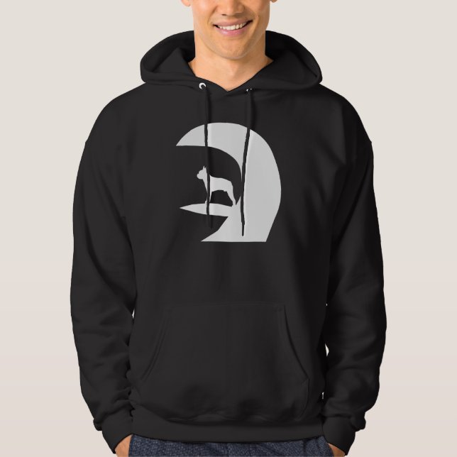 Surfing Pug Hoodie (Front)