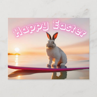 Surfing Rabbit Postcard