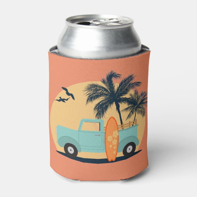 Surfing Retro Can Cooler (Can Front)