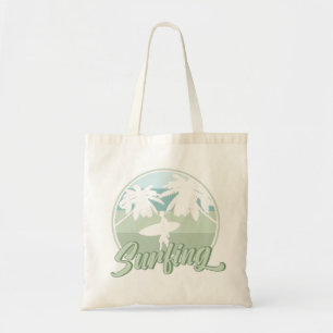 Surfing Retro Surfboarding Surfer Gift Tote Bag