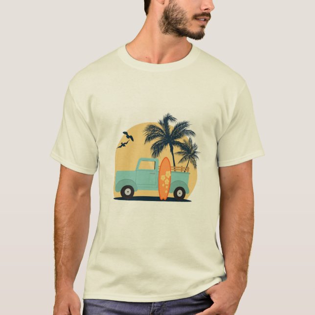 Surfing Retro T-Shirt (Front)