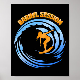 Surfing Rrel Wave Tubing West Coast Socal Norcal S Poster