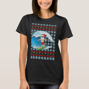 Surfing Santa Claus Hawaiian Christmas In July Ugl T-Shirt