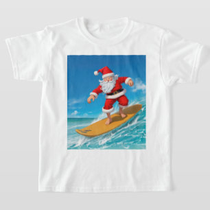Surfing Santa Claus T-Shirt