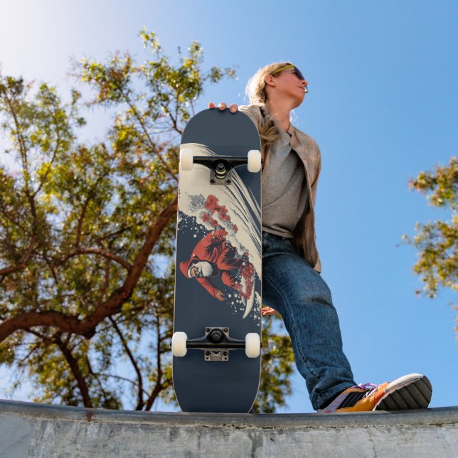 Surfing Santa Summer Christmas Skateboard (Outdoor 1)