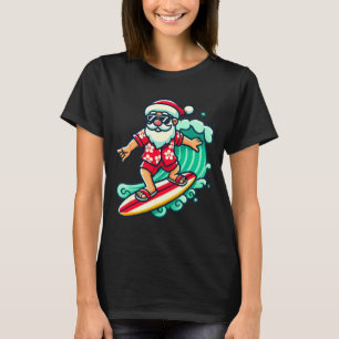 Surfing Santa Trocal Christmas Vacation Xmas In T-Shirt