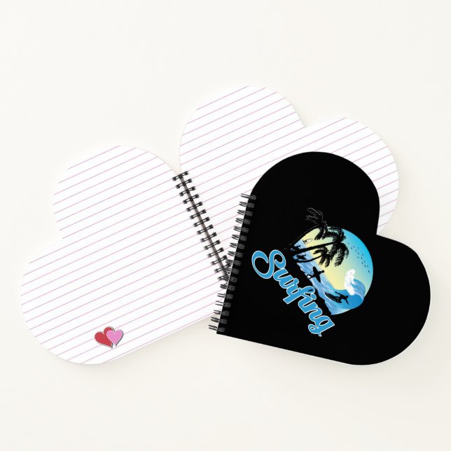 Surfing Sea Beach Notebook (Inside)