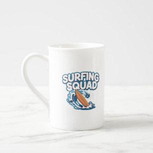Surfing Squad Bone China Mug