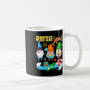 Surfing Squad Three Gnomes Hawaiian Surfing Summer Coffee Mug
