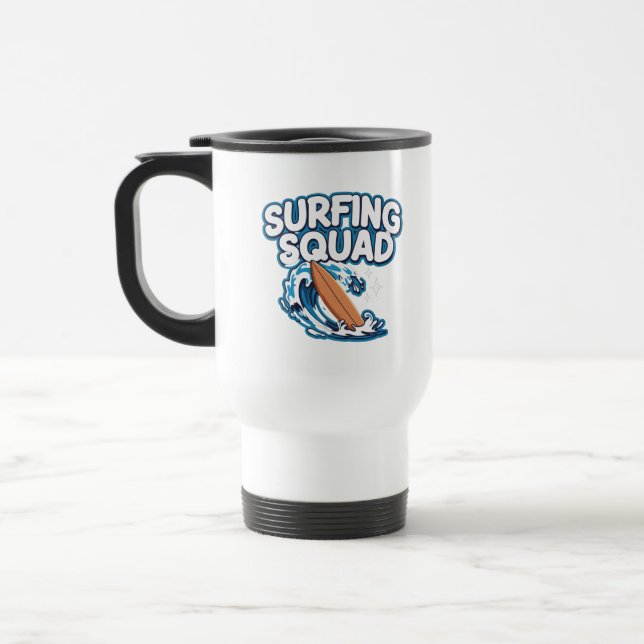 Surfing Squad Travel Mug (Left)