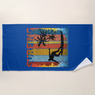 SURFING SUMMER BEACH SURFER TOWEL