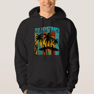 surfing summer surf vacation hoodie
