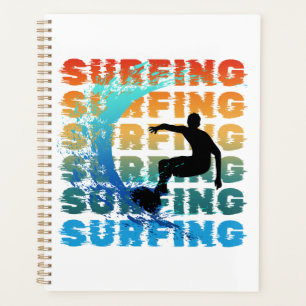 surfing summer surfer beach surf ocean planner
