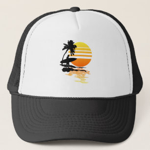 Surfing Sunrise Trucker Hat
