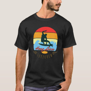 Surfing Sunset Sea Waves At Beach Surf Surfboard H T-Shirt