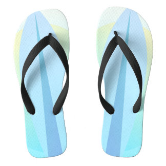 Surfing Surf Boarding Blue Flip Flops