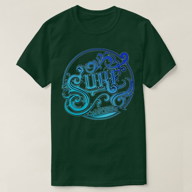 Surfing Surf Cali T-Shirt (Design Front)