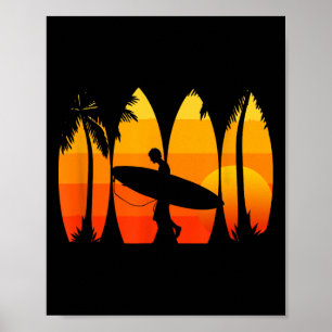 Surfing Surf Men Kids Boys Poster