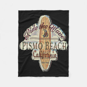 Surfing, Surfboard, Surfer Pismo Beach, California Fleece Blanket