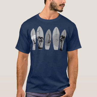 Surfing Surfboard Vintage Classic Retro Surfer T-Shirt