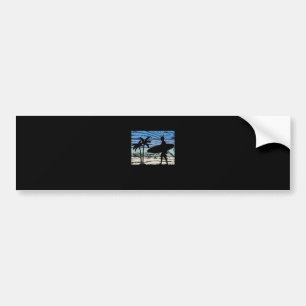 Surfing Surfer Bumper Sticker
