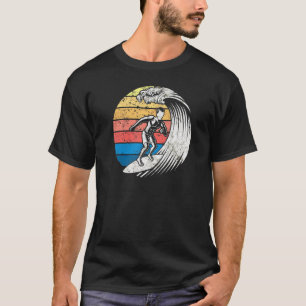 Surfing Surfer Sunset Surfboard Wave T-Shirt