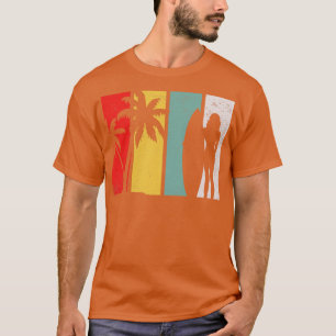 Surfing surfer surfboard retro T-Shirt