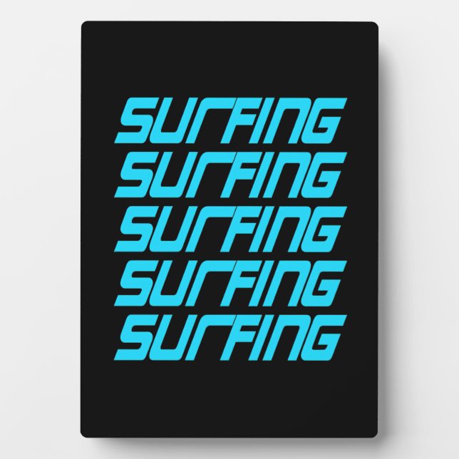 Surfing Surfing Plaque (Front)