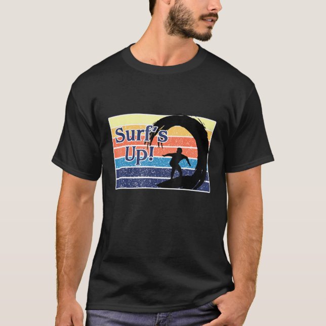 Surfing Surfs Up Beach Holiday  Surf T-Shirt (Front)