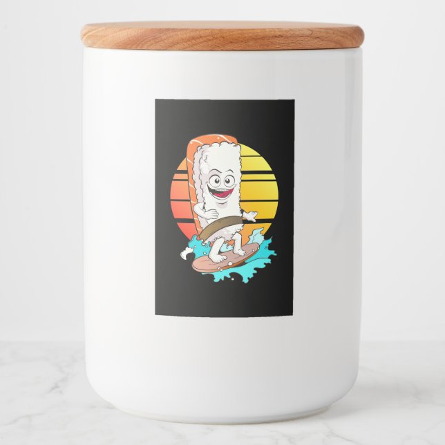 Surfing Sushi Food Label (Front)