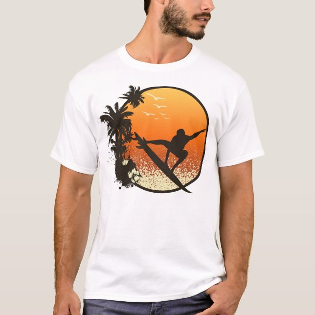 Surfing The Amber Sun T-Shirt (Front)