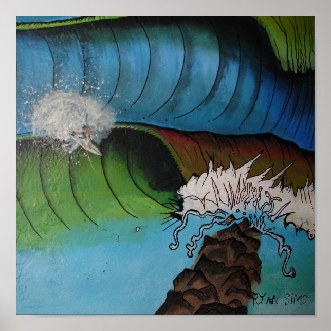 Surfing the Inlet Poster (Front)