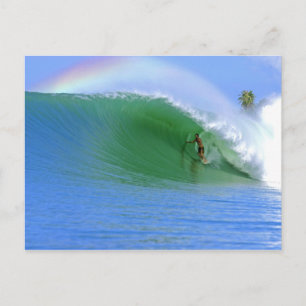 Surfing The Perfect Wave. Postcard