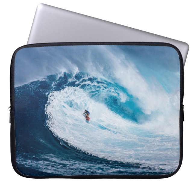 Surfing the Tubes Laptop Sleeve (Front)