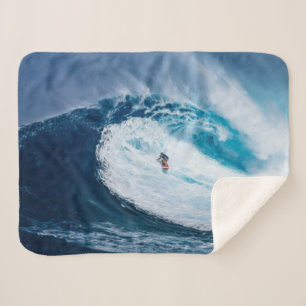 Surfing the Tubes Sherpa Blanket