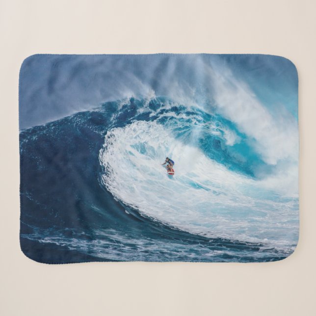 Surfing the Tubes Sherpa Blanket (Front (Horizontal))
