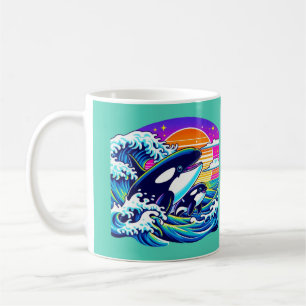 Surfing the Waves Coffee Mug