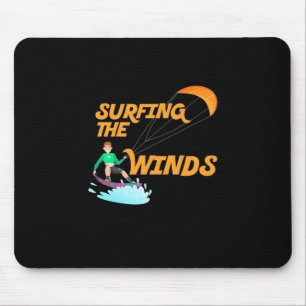 Surfing The Winds Mouse Mat