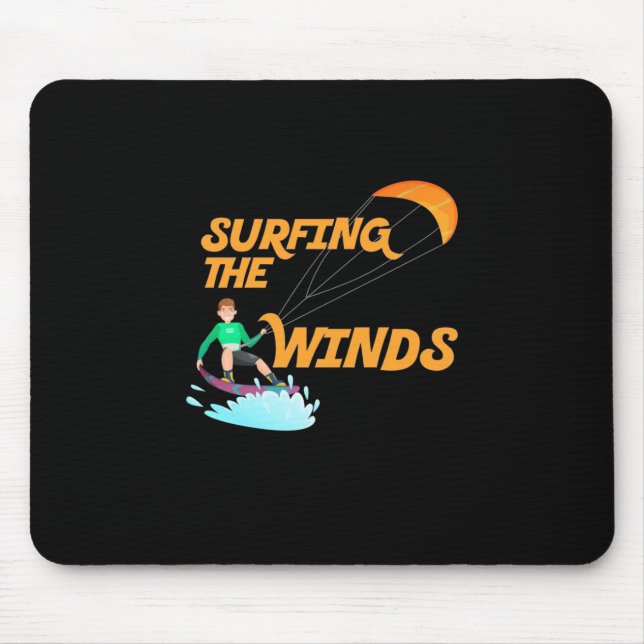 Surfing The Winds Mouse Mat (Front)