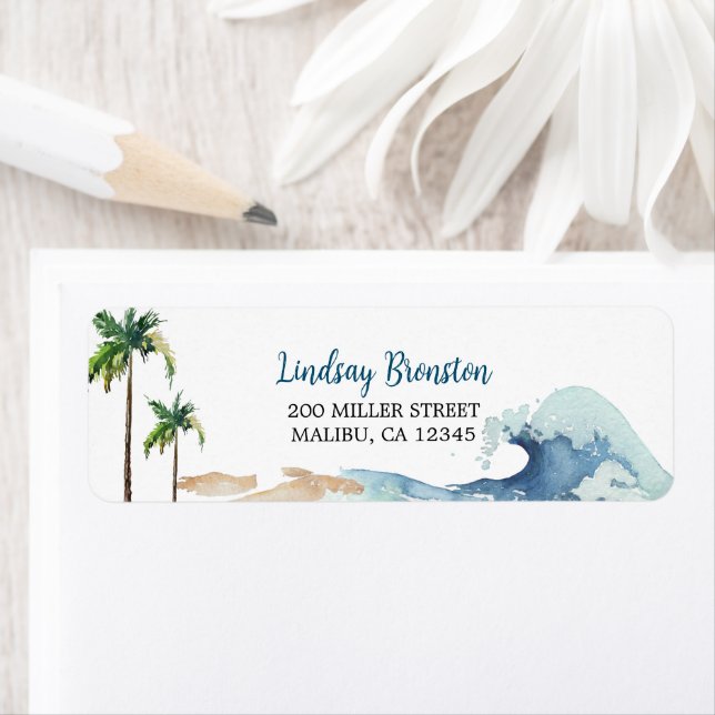 Surfing Theme Baby Shower Invitation Beach Baby  (Insitu)