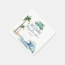 Surfing Theme Baby Shower Invitation Beach Baby 