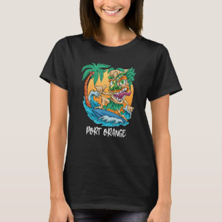 Surfing Tiki Man Port Orange Florida Beach Vacatio T-Shirt