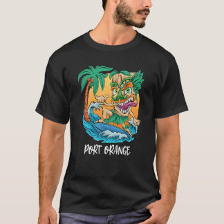 Surfing Tiki Man Port Orange Florida Beach Vacatio T-Shirt