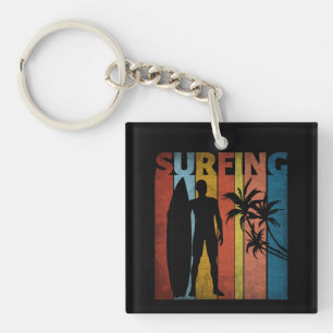 SURFING TROPICAL SUMMER KEY RING