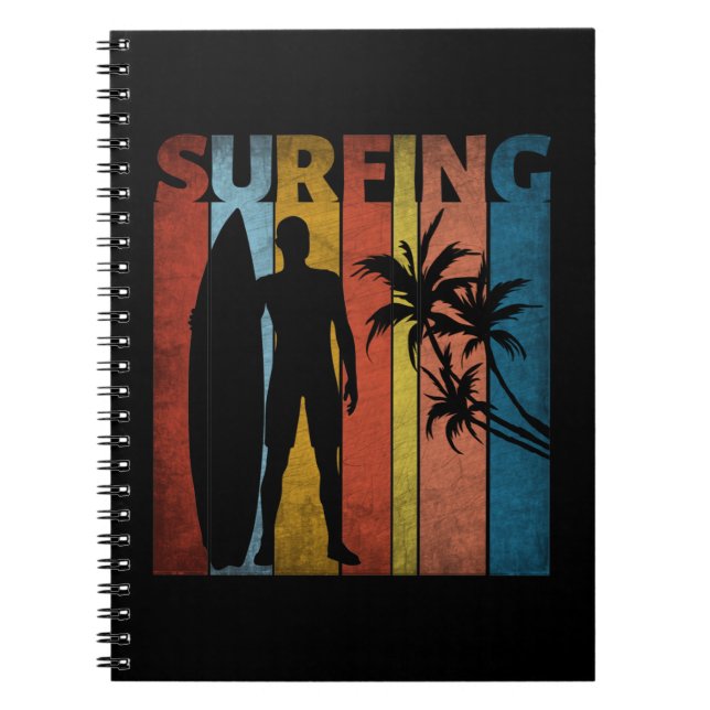 SURFING TROPICAL SUMMER NOTEBOOK (Front)