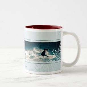 Surfing Two-Tone Coffee Mug