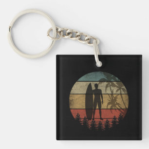 SURFING VINTAGE KEY RING