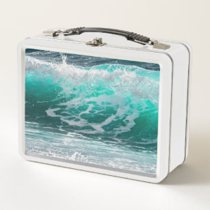 Surfing Wave Metal Lunch Box