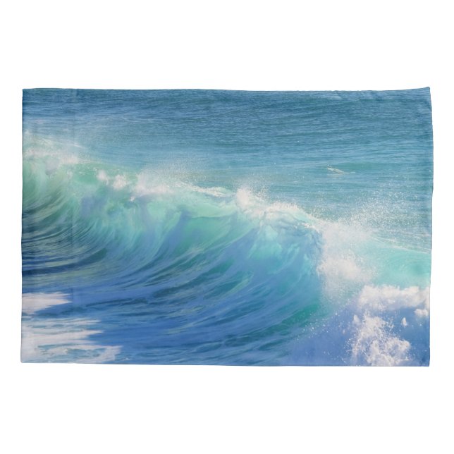 Surfing Wave Pillowcase (Back)