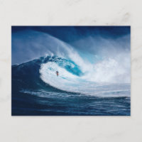 Surfing Wave Postcard